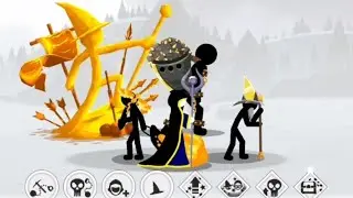 Metalion Magikills and Enslaved Giants 2v2 Deathmatch - StickWarSaga Gameplay