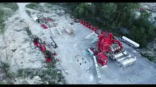 l'usine d'asphalte sur la colline de Covey.  Asphalt on Covey hill