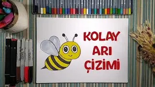 Kolay Arı Çizimi | Çizme ve Boyama | Çocuklar İçin Resim Çizme