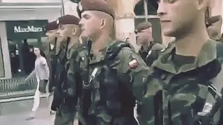 Какие интересные строевые песни у польских солдат