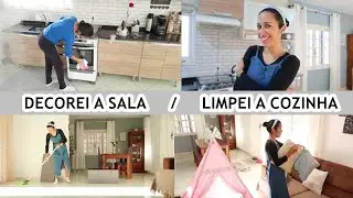 Acabamento da Bancada da Cozinha / Decorei e Organizei a SALA/ Limpei a Cozinha / ROTINA DIÁRIA