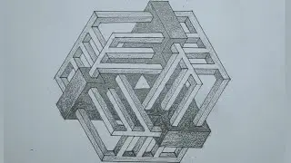 How to Draw The Impossible Pattern #17 & Optical Illusion