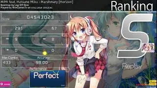 НОВЫЙ РЕКОРД osu! Marshmary от Log Off Now(FC 5.51☆+HR+HD 98% 241pp)