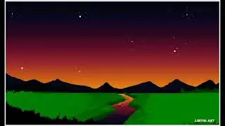How to draw a beautiful scenery tutorial on Ms paint 🎨 I Ms paint drawing tutorial step by step