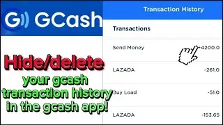 How to delete transaction history in gcash