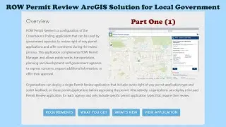 Deploy ROW Permit Review ArcGIS Solution for Local Government | ArcGIS Pro/Online | Part 1/2