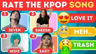 RATE THE KPOP SONG 😍🤐🤮 Tier List Most Popular Kpop Songs | KPOP GAME