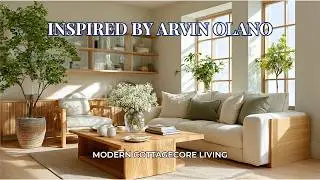 Arvin Olano Modern Cottagecore Living Room Tour | Curated Pieces, Cozy Layers & Soft Lighting