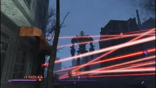 Fallout 4: A War Between My Bunker Hill Settlement and Liberty Prime