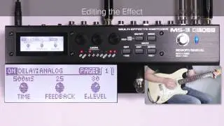 MS-3 Quick Start Chapter2: Patch Edit (Effects Setting)