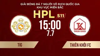 🔴Trực tiếp: TIG vs Thiên Khôi FC | Giải bóng đá 7 người VĐQG Bia Saigon Cup 2024 