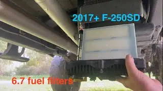 2017+Ford 6.7 fuel filters the easy way