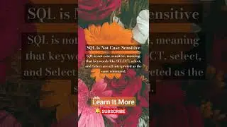 Is SQL Case Sensitive?? 