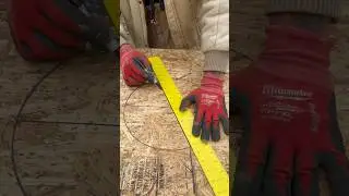 Using your Framing Square to find the center of a Circle 