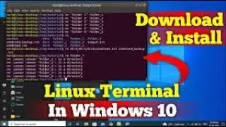 How To Download And Install Linux On Windows 10 | Download And Install Linux Terminal In Windows 10