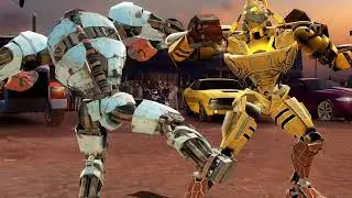 REAL STEEL WRB-Black ATOM vs AMBUSH & MIDAS vs AMBUSH (ЖИВАЯ СТАЛЬ)