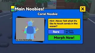 How To Get Coral Noobie In Find The Noobies Morphs Roblox | Coral Noobie Location