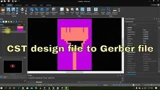 how to create Gerber file in CST studio