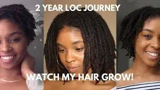 2 Year Loc Journey! Watch My Hair Grow!