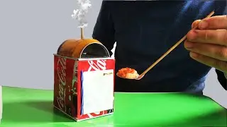 Make an Amazing Mini Stove Pizza Oven with Soda Cans | Miniature Pizza Cake | Miniature Cooking