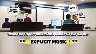 BLASTING INAPPROPRIATE MUSIC IN LIBRARY (**GONE WRONG**)