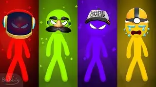 Funny 😂Stickman MINIGAMES Tournament - Stickman Party Gameplay