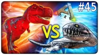 T-REX ALFA CONTRO PLESIOSAURO | Ark Survival Evolved - ep. 45 [ITA]