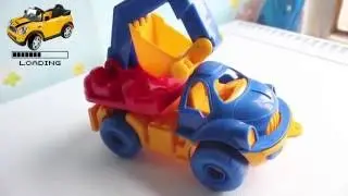 Review Trucks Excavator Toy. Обзор Игрушки Экскаватора | Loading review