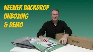 Neewer green screen backdrop UNBOXING & DEMO