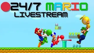 🔴 24/7 LIVE Mario Games Stream