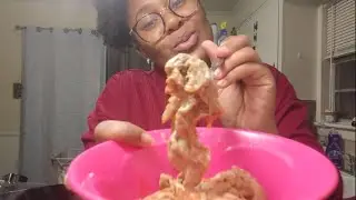 Chitterlings (chitlins) and Hot Sauce Mukbang 🔥