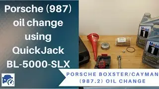 Oil change - Porsche (987.2) using QuickJack - Slick!