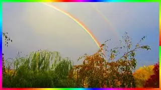 Осенняя радуга Природа восхищает🍂🍁☔️🌈