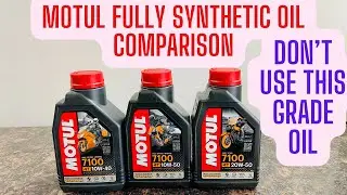 Motul Fully Synthetic Engine Oil Comparison Explained 