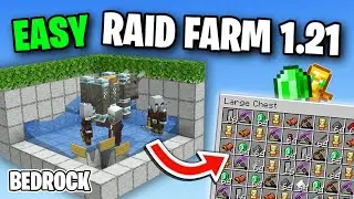 EASY RAID FARM Minecraft Bedrock 1.21! (MCPE/Xbox/PS4/Nintendo Switch/Windows 10)