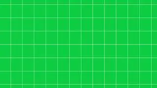 Square Grid Effect Background Animation | Green Screen