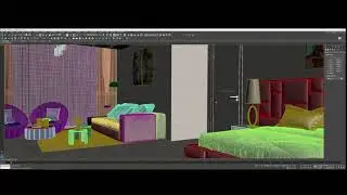 3D max 2022 Bedroom Interior Build  Vray Render Part 1