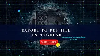Export PDF using Angular || How to generate a PDF using Angular