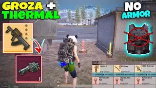 No Armor ❌ only Groza + thermal🥶 | PUBG METRO ROYALE