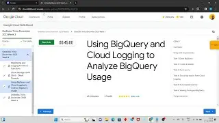 Using BigQuery and Cloud Logging to Analyze BigQuery Usage || Week 3 Trivia December solution