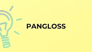 What is the meaning of the word PANGLOSS?