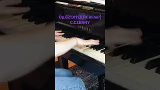🎹Need the exercise?▶️#113(f# minor):Op.821,160 Eight measure Exercise - C.CZERNY#shorts #piano