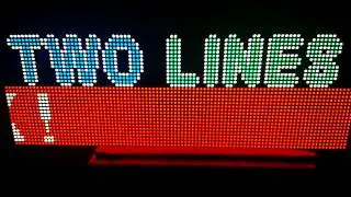 Full color programmable led sign 12 x 38 Image Logo Message Board display Led Sign Semi Outdoor