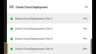 20 :Oracle Cloud Deployment