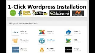 Using 1-click wordpress with one.com | one click wordpress install to cpanel