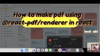 How to make pdf using @react-pdf/renderer in react
