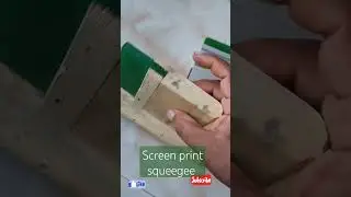 Screen print squeegee.