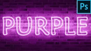 How to make Glowing Light Text Effect in Photoshop - UY Lab.