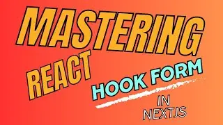 React hook form | Setting up | Part-1 | Complete Series