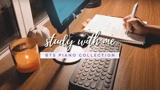 🌙 BTS study with me | BTS piano army study music playlist, real-time, 1 hour, med student, 스터디윗미